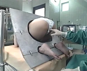 Steaming mummy is a Chinese AV Model in restrain bondage for bootie injection