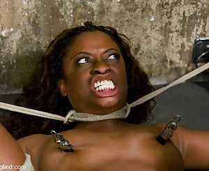 Monique in Tied like a hog Welcome Stunning Cougar Monique For Her First-ever Gonzo Restrain bondage Experience. - Tied like a hog