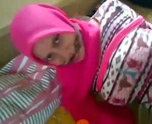 Hijab restrain bondage and cleave gag