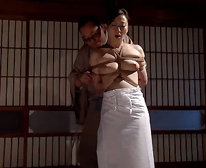 Yu Kawakami in Housewife Yu Embarks Her Restrain bondage Teaching - CosplayInJapan